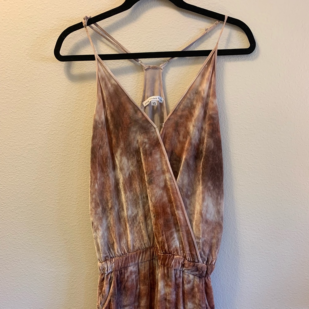 Pink Velour jumpsuit